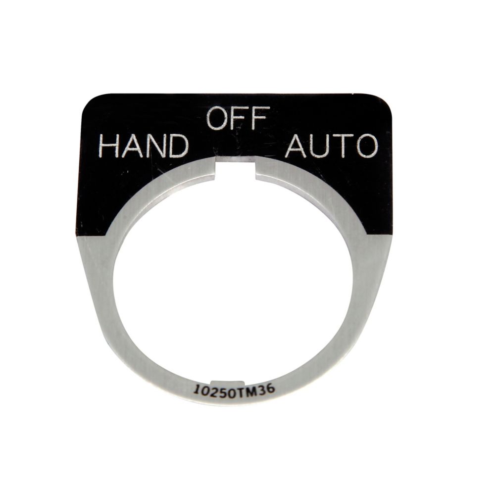 10250TM51 - Eaton Cutler-Hammer - 1/2 Round Pushbutton Legend Plate