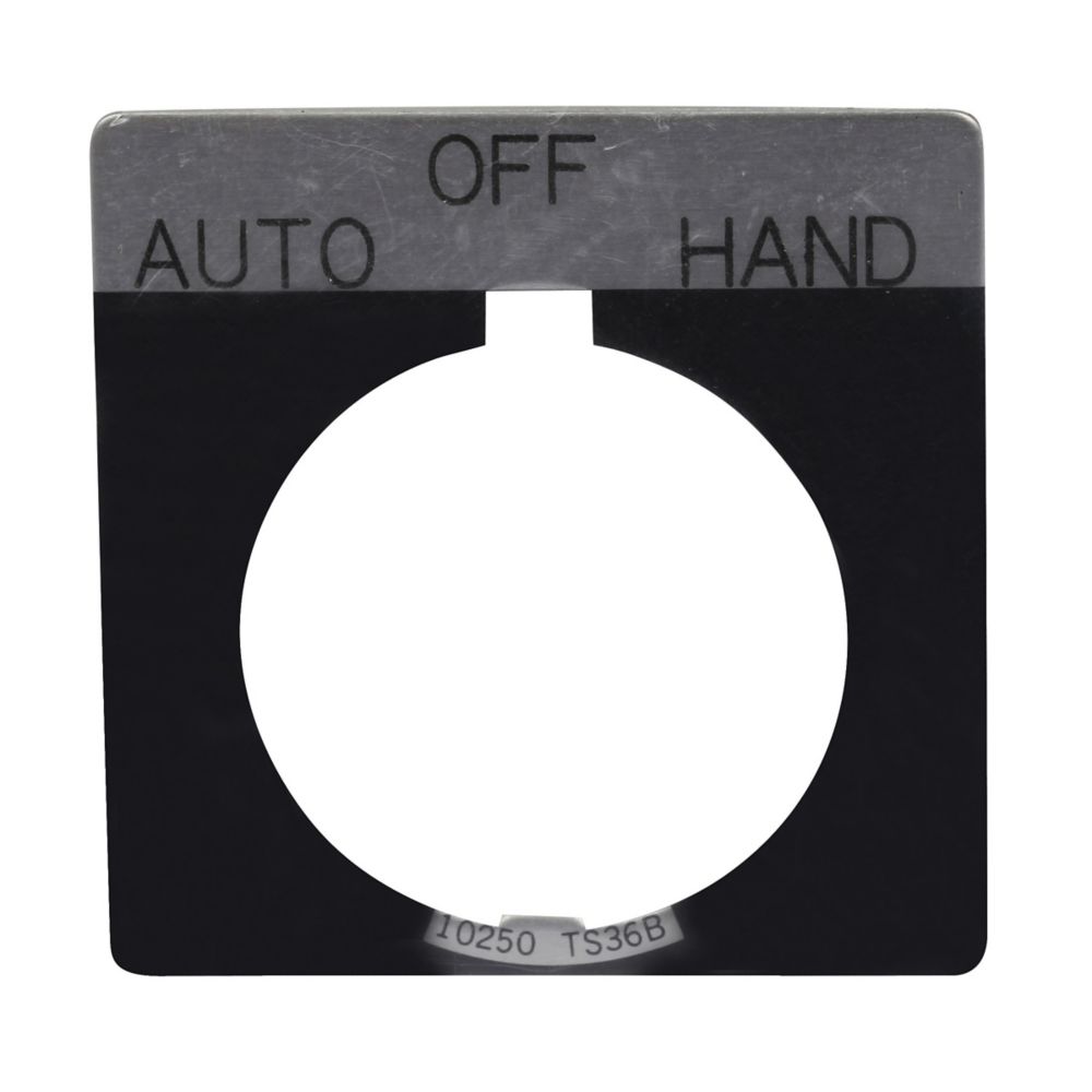10250TS51 - Eaton Cutler-Hammer - Pushbutton Square 3-Position Legend Plate