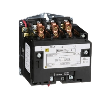 8502SDO2V02S - Schneider Electric - Square D 18/45 Amp 3 Pole 600 Volt Magnetic Contactor