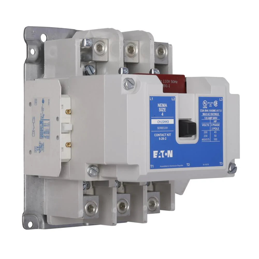 CN15NN3A - Eaton Cutler-Hammer - 135 Amp 3 Pole 600 Volt Magnetic Contactor