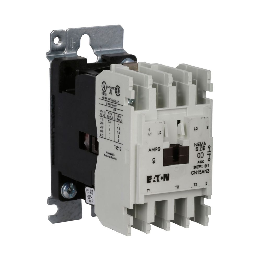 CN15AN3AB - Eaton Cutler-Hammer - 9 Amp 3 Pole 600 Volt Magnetic Contactor