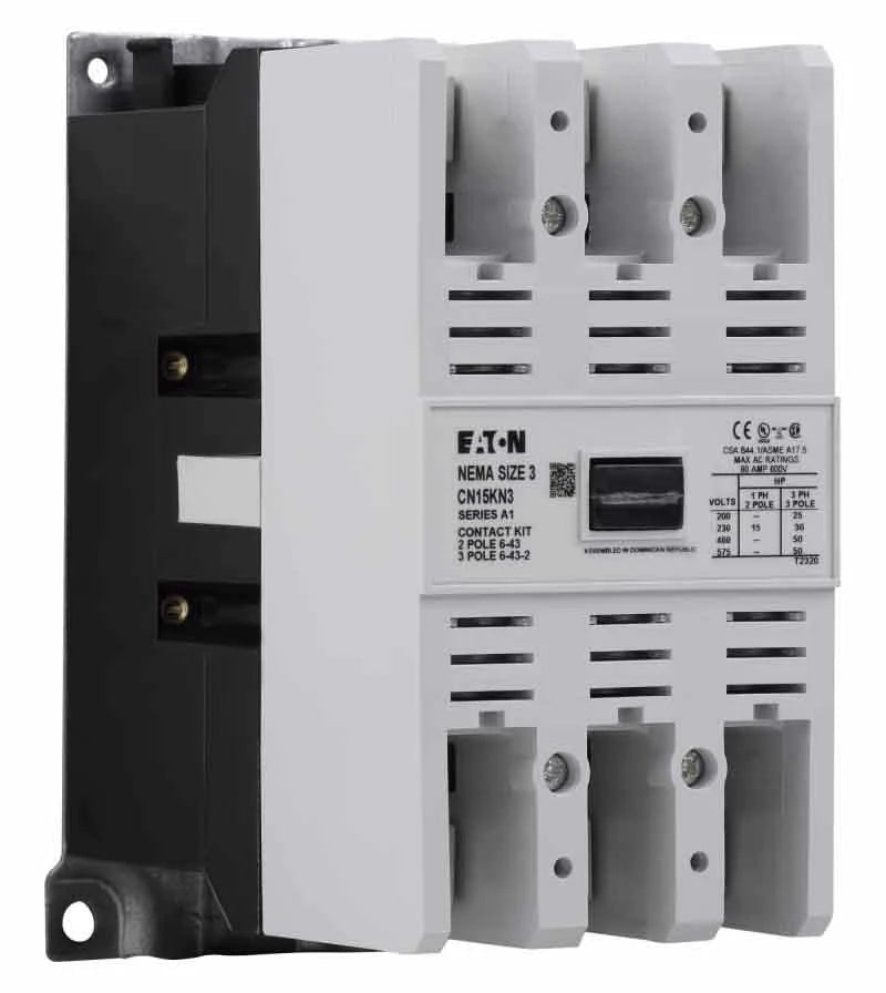 CN15KN3C - Eaton Cutler-Hammer - 3 Pole 90 Amp 600 Volt Magnetic Contactors