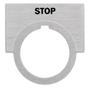 52NL04 - Siemens Legend Plate STOP Accessory