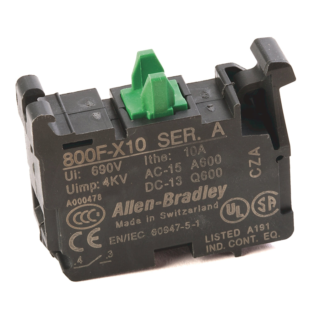 800FX10 - Allen-Bradley - 22mm Contact Block 800F PB