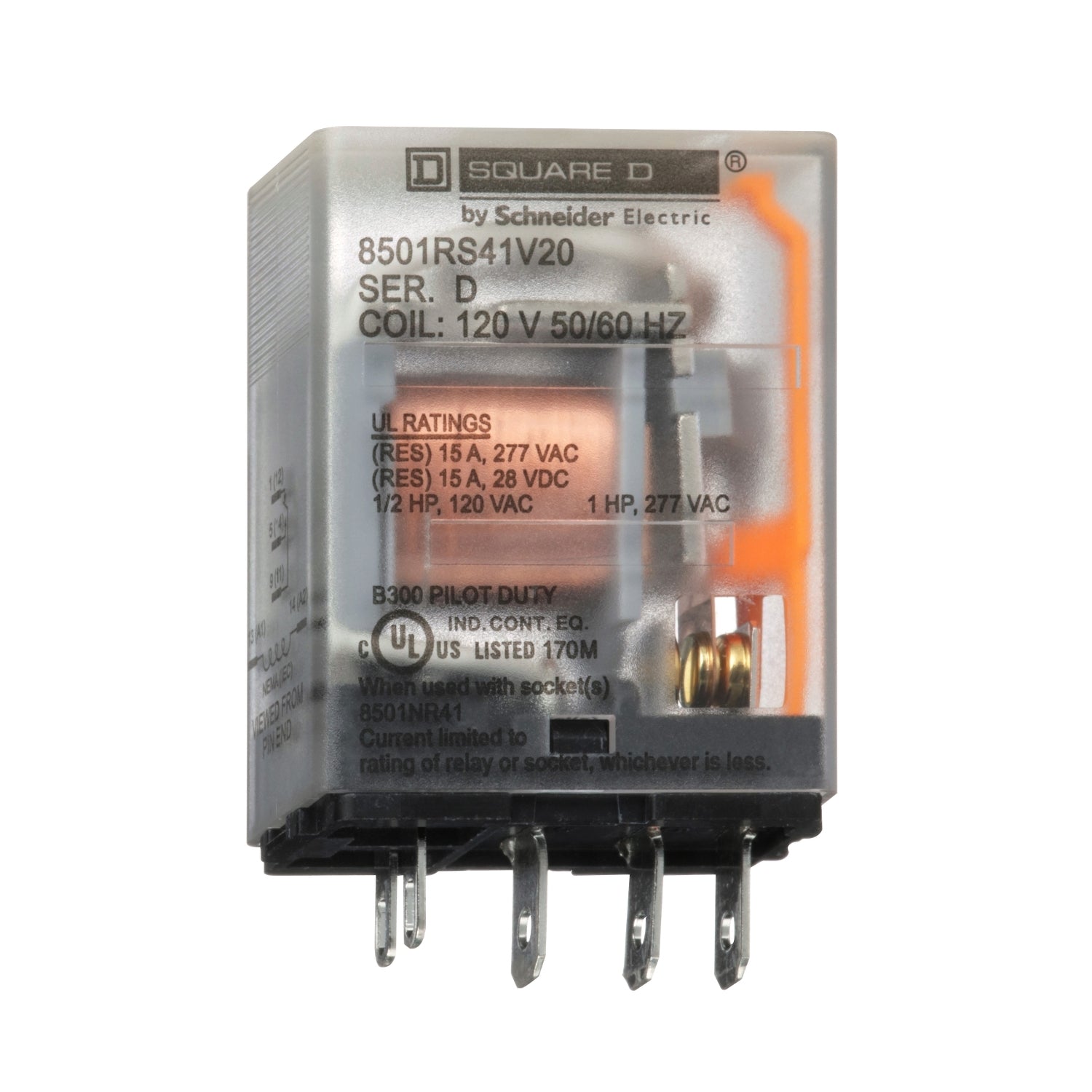 8501RS41V20 - Schneider Electric - Square D Standard Miniature Relay