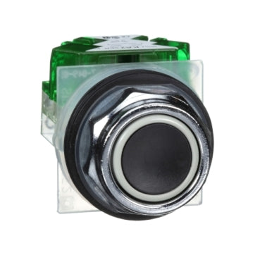 9001KR1BH5 - Square D - 30mm 1NO Full Guard Black Pushbutton