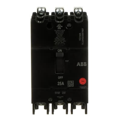 TEY325 - General Electric - 25 Amp 3 Pole 480 V Circuit Breaker