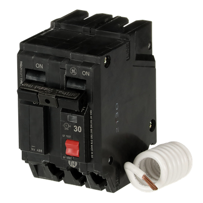 THQL2130GFT - General Electric - 30 Amp 240V 2 Pole Ground Fault Circuit Breaker THQL Frame