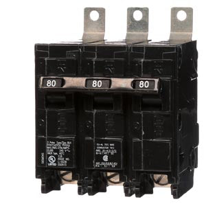 B380H - Siemens - 80 Amp 3-Pole 240 Volt Circuit Breakers