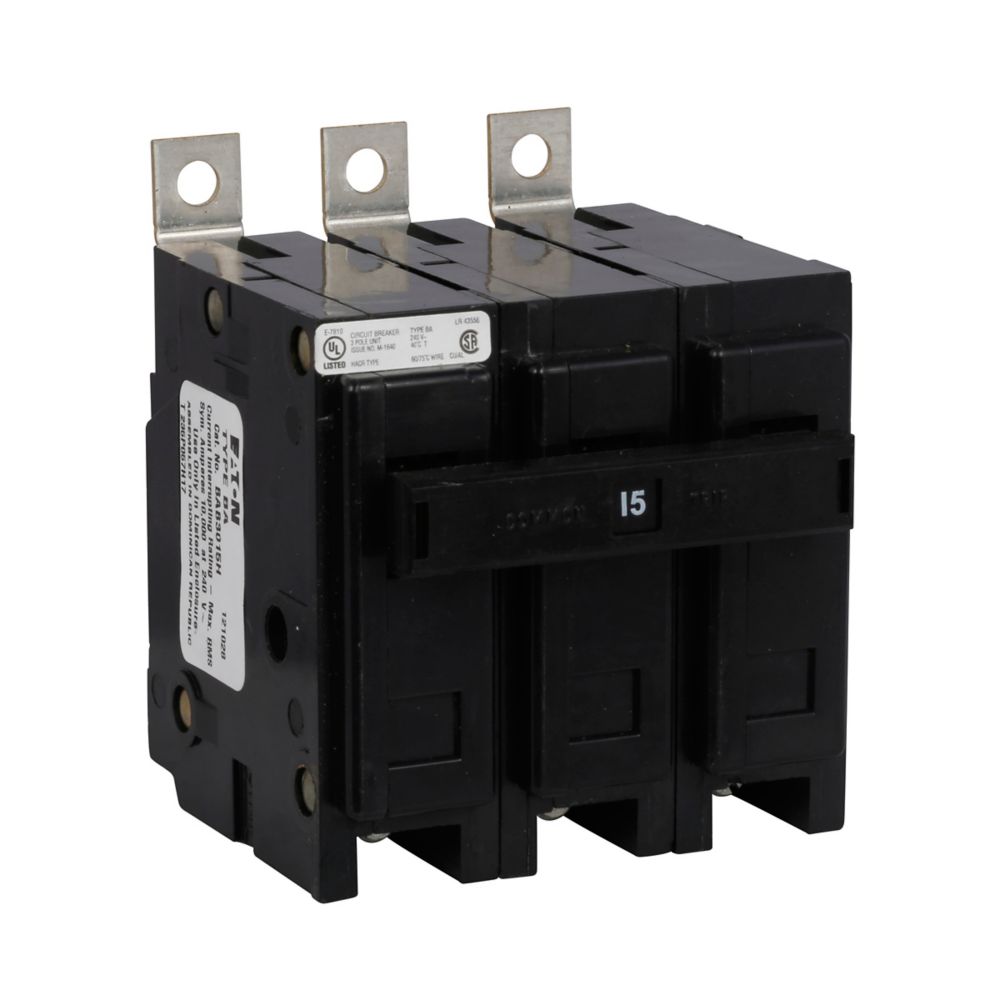 BAB3015H - Eaton Cutler Hammer - 15A 240 V Three-Pole BAB Thermal Magnetic Circuit Breakers