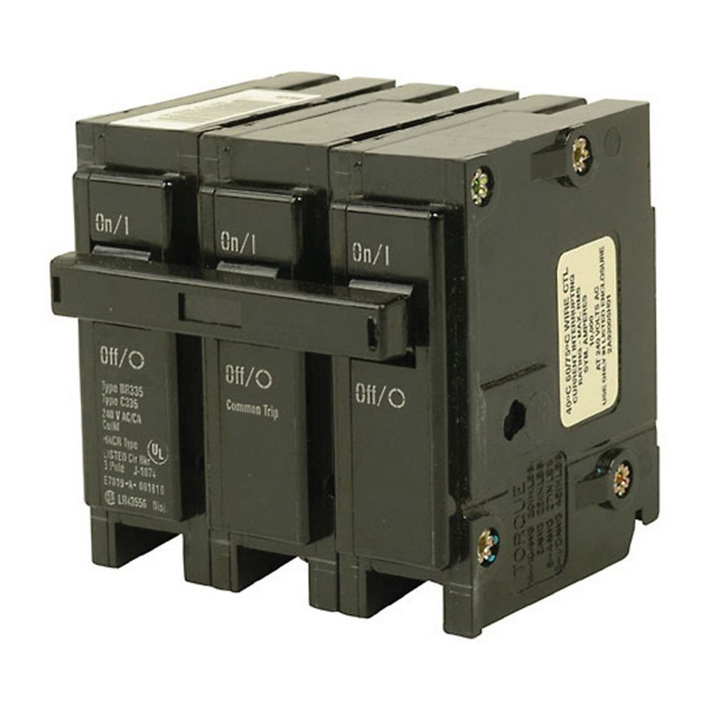 BR3100 - Eaton Cutler Hammer - 100A 120/240V Three-Pole BR Thermal Magnetic Circuit Breakers