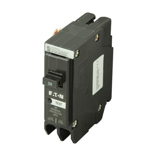 BRN130GF - Eaton - 30 A 120/240 V Single-Pole Plug-In Ground Fault Circuit Breakers