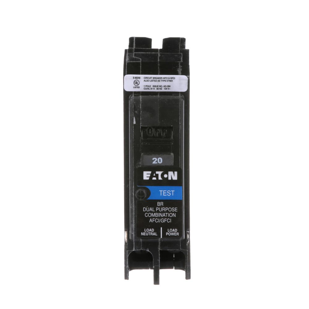 BRP120DF - Eaton Cutler Hammer - 20A 1 Pole Br Thermal Magnetic Circuit Breakers
