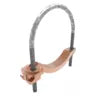 GAR3906 - Burndy - 6" Pipe 3/8" Stud Galvanized Steel Hardware Mechanical Grounding Connector