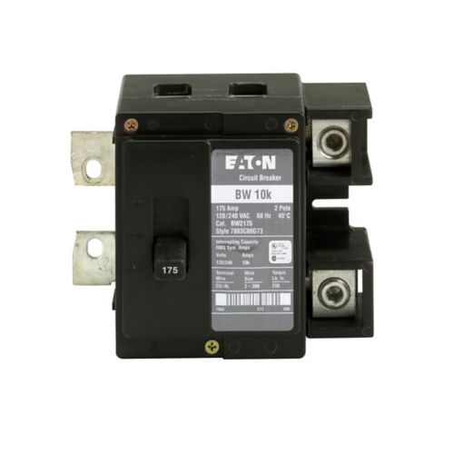BW2175 - Eaton - 175 A Two-Pole 120/240 V Type Bw Circuit Breaker Plug-On Circuit Breakers