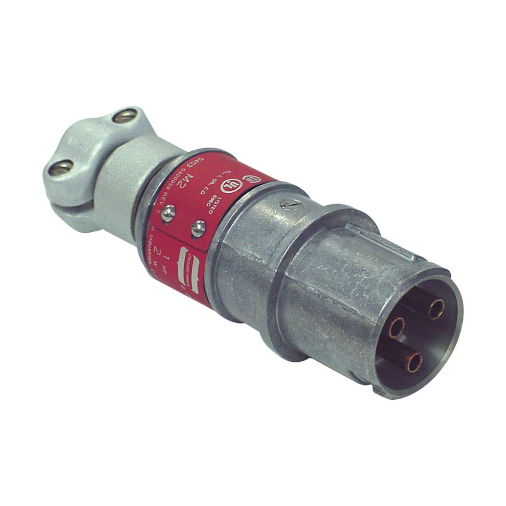 CPP516 - Eaton Crouse-Hinds Series - 2-Wire 3-Pole 20A Copper-Free Aluminum Arktite CPP Plug