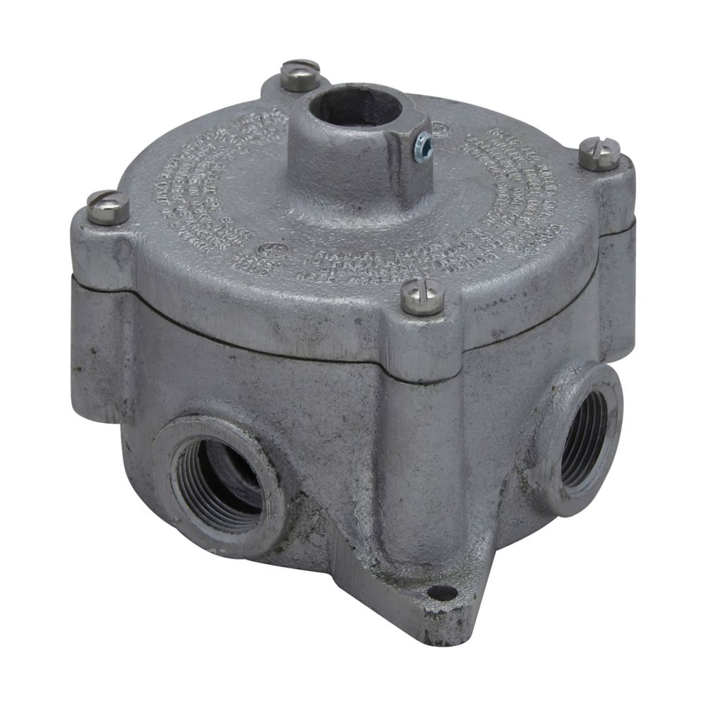 CPS12022 - Eaton Crouse-Hinds Series - 1/2" and 3/4" Feraloy Iron Alloy Condulet CPS Conduit Outlet Box With Hub Cover