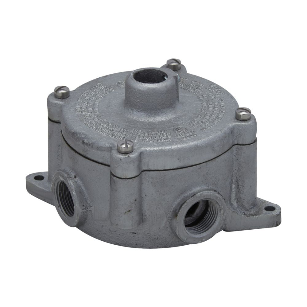 CPS12022 - Eaton Crouse-Hinds Series - 1/2" and 3/4" Condulet CPS conduit outlet box with hub cover