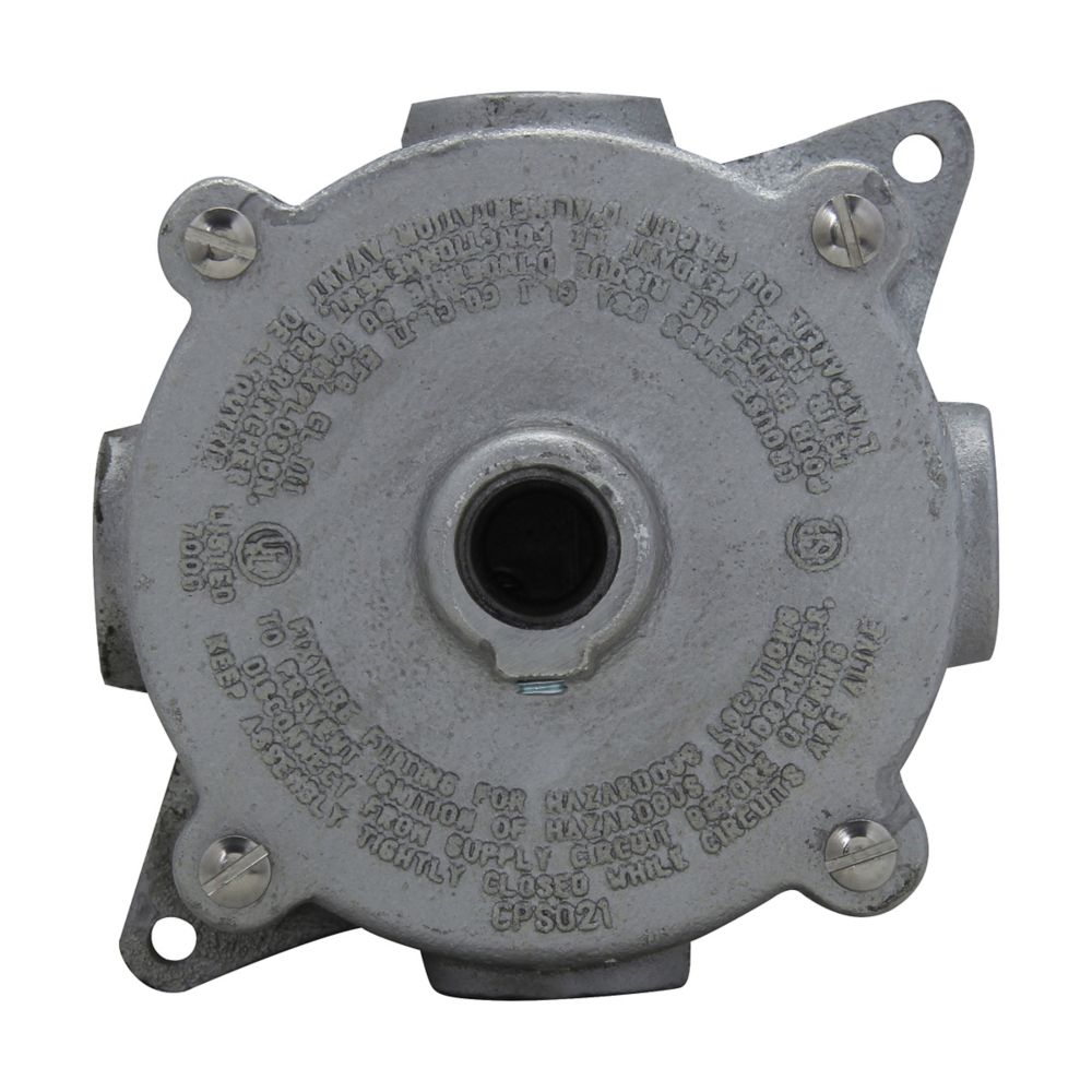 CPS12022 - Eaton Crouse-Hinds Series - 1/2" and 3/4" Condulet CPS conduit outlet box with hub cover