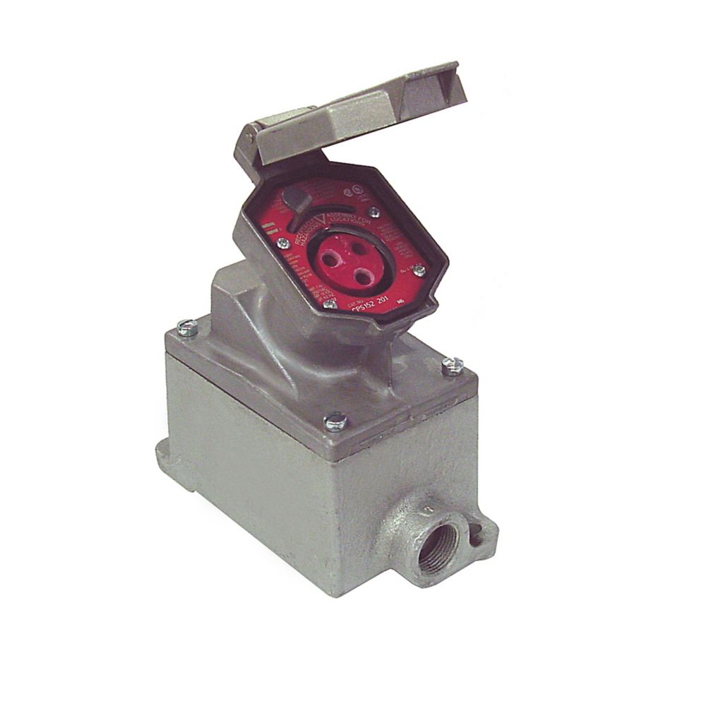 CPS152201 - Eaton Crouse-Hinds Series - 20A 2-Wire 3-Pole Copper-Free Aluminum Arktite CPS Receptacle Assembly