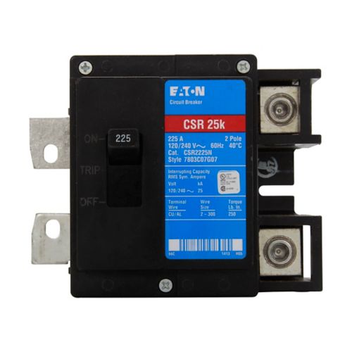 CSR2225N - Eaton - 225 A Two-Pole Single-Phase Type CSR Standard Circuit Breakers