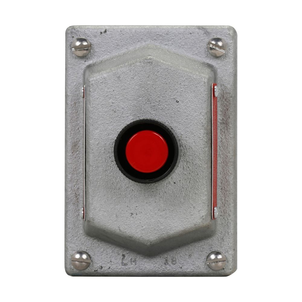 DS429S153 - Eaton Crouse-Hinds Series - Feraloy Iron Alloy Single Pushbutton Flexstation DS Cover