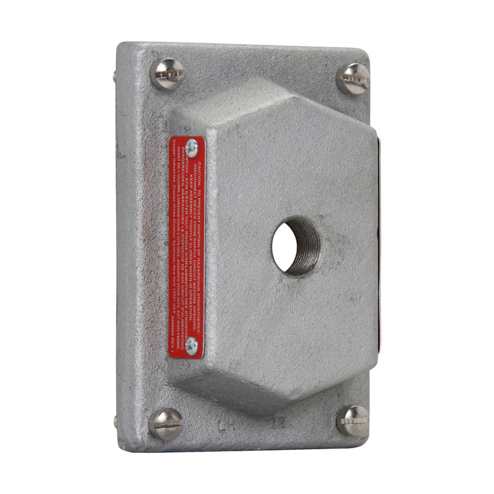 DS441 - Eaton Crouse-Hinds Series - Feraloy Iron Alloy Single-Gang Flexstation DS Blank Cover