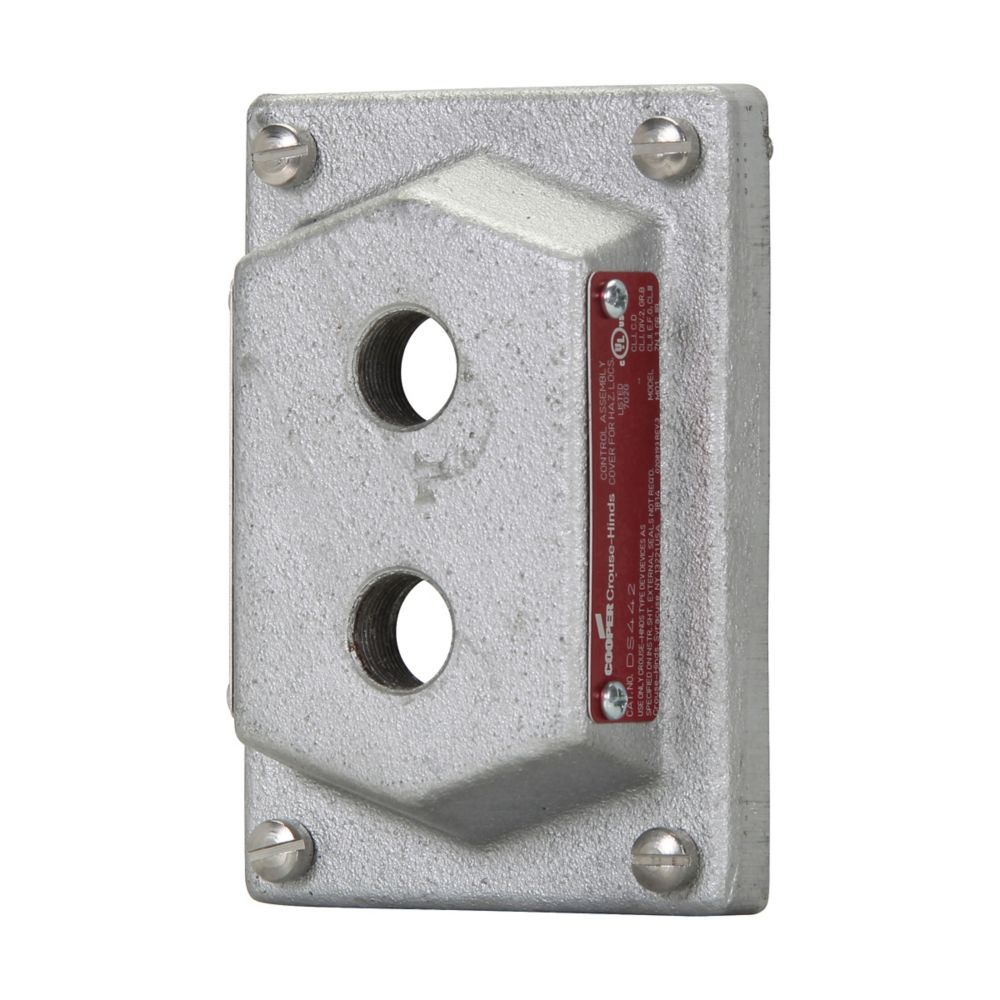 DS442 - Eaton Crouse-Hinds Series - Feraloy Iron Alloy Single-Gang Flexstation DS Blank Cover