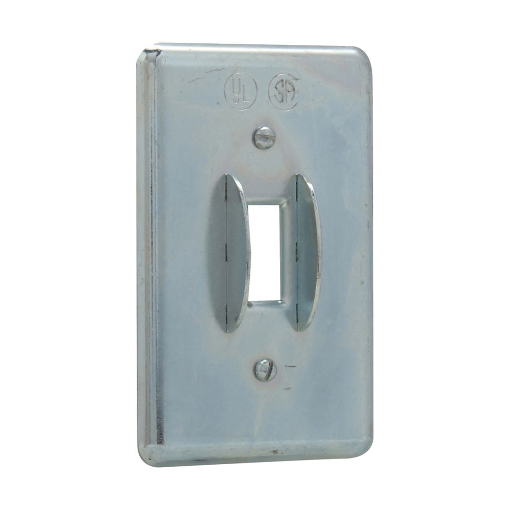 DS52 - Eaton Crouse-Hinds Series - Sheet Steel Single-Gang DS Snap or Toggle Switch Cover