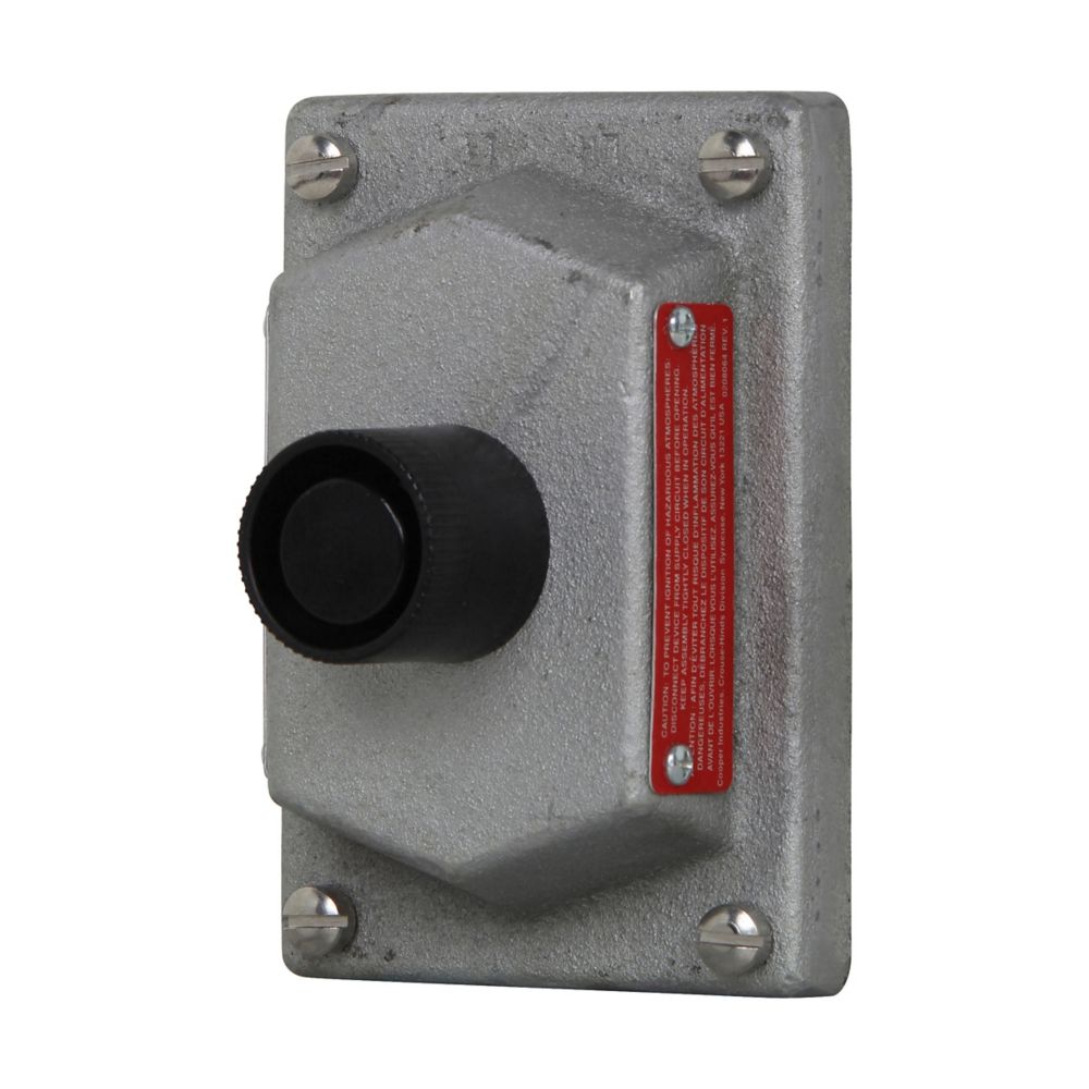 DSD918 - Eaton Crouse-Hinds Series - 10A 600 VAC DSD Front Operated Pushbutton Cover and Device Sub-Assembly