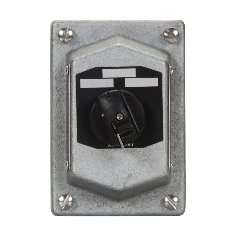 DSD924 - Eaton Crouse-Hinds Series - 10A 600 VAC Feraloy Iron Alloy DSD Selector Switch Cover and Device Sub-Assembly