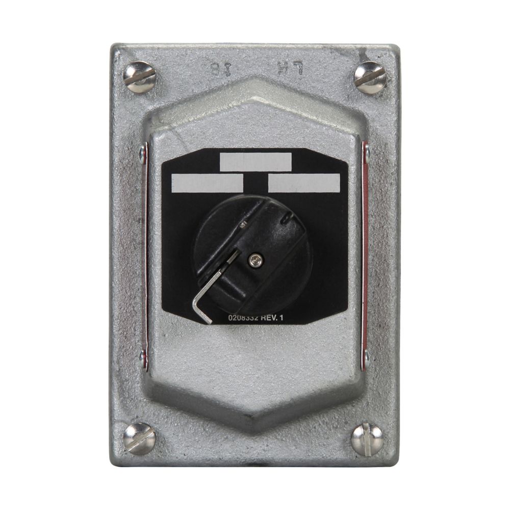 DSD927 - Eaton Crouse-Hinds Series - 10A 600 VAC Feraloy Iron Alloy DSD Selector Switch Cover and Device Sub-Assembly