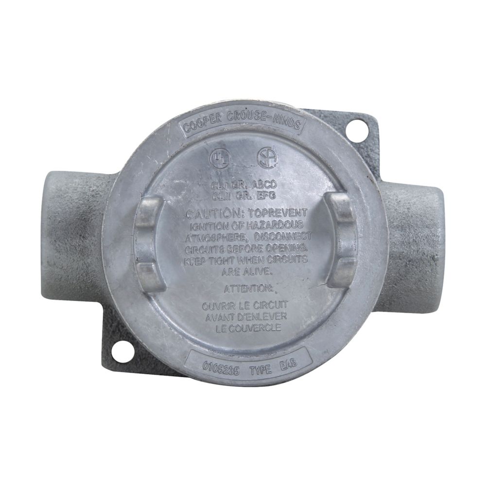 EABC26 - Eaton Crouse-Hinds Series - 3/4" Condulet EAB Conduit Outlet Box with Cover