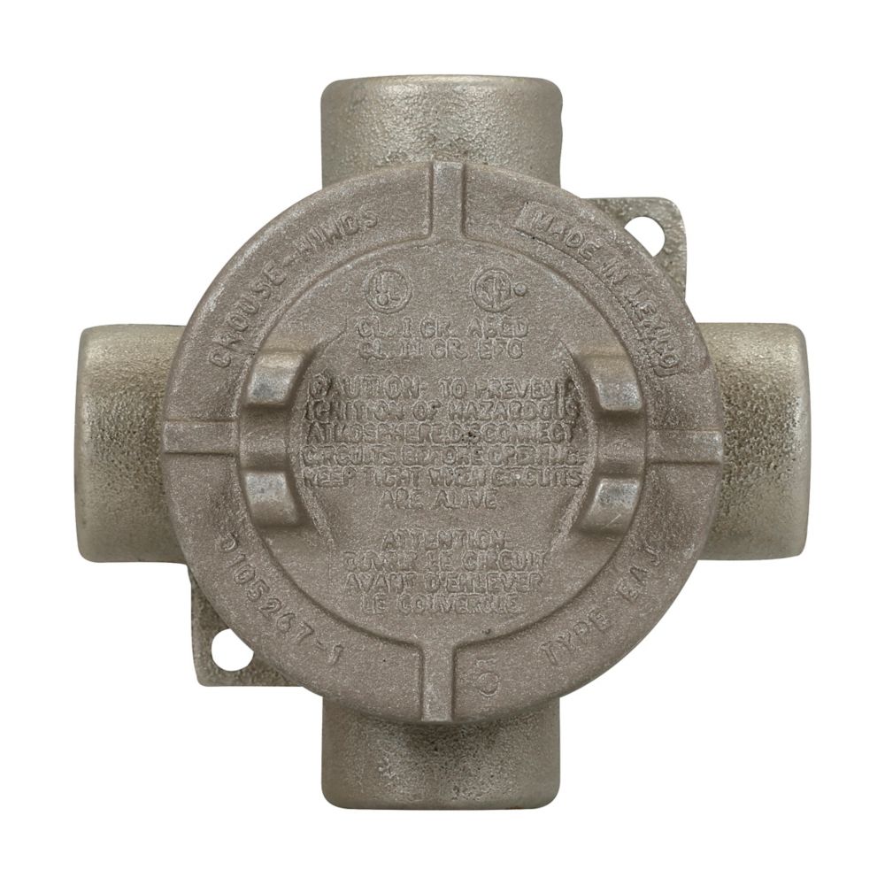 EAJX26 - Eaton Crouse-Hinds Series - 3/4" Condulet EAJ Conduit Outlet Box with Cover