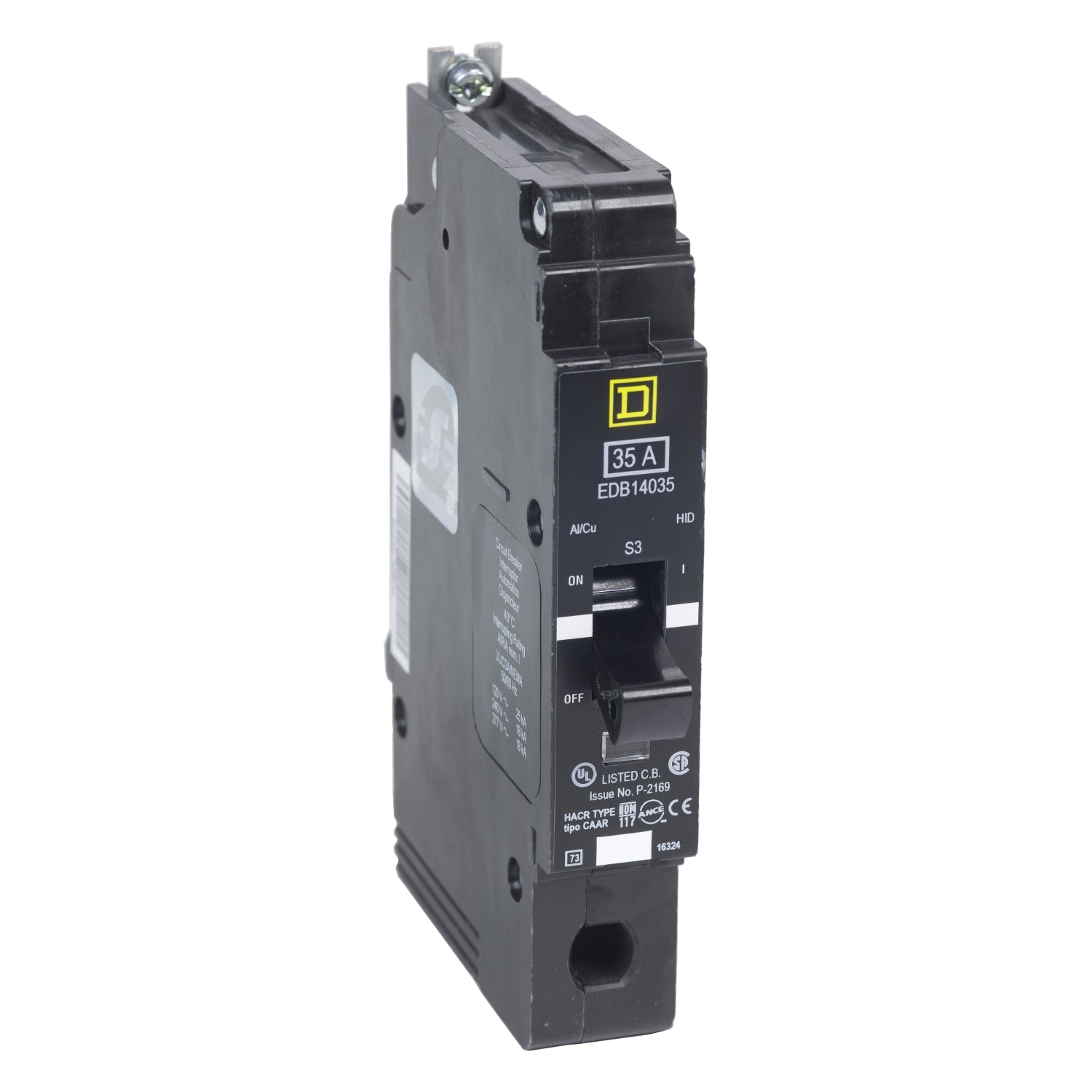 EDB14050 - Schneider Electric - Square D Bolt-On 50 Amp 1 Pole 277 Volt Circuit Breaker