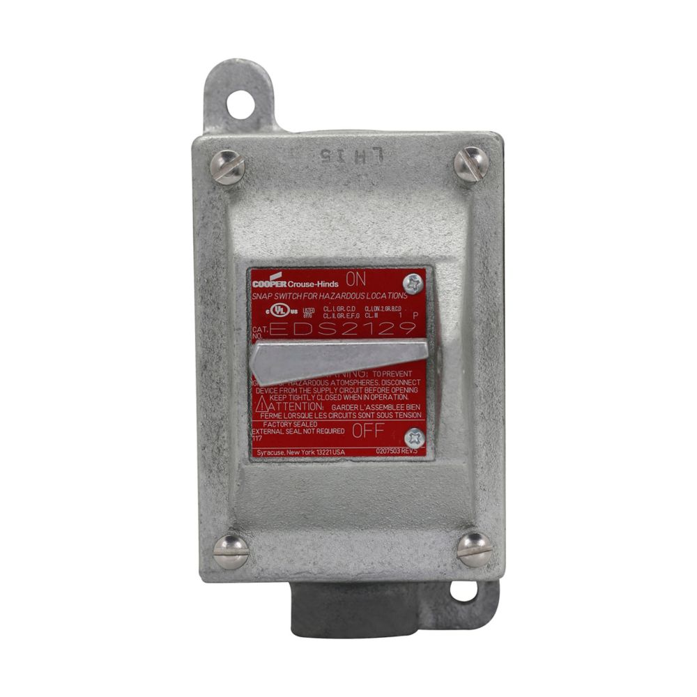 EDS2130 - Eaton Crouse-Hinds Series - 3/4" EDS Snap Switch Control Station