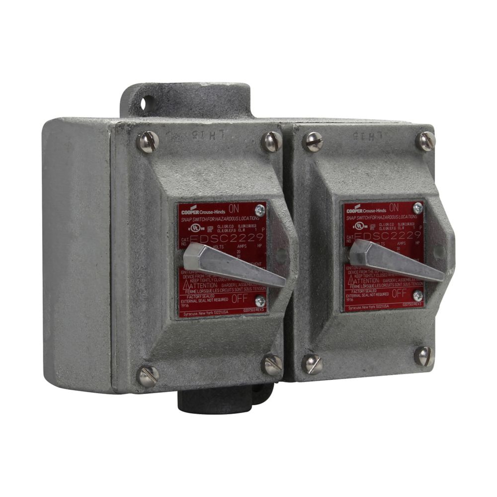 EDSC2229 - Eaton Crouse-Hinds Series - 3/4" EDS Snap Switch Control Station