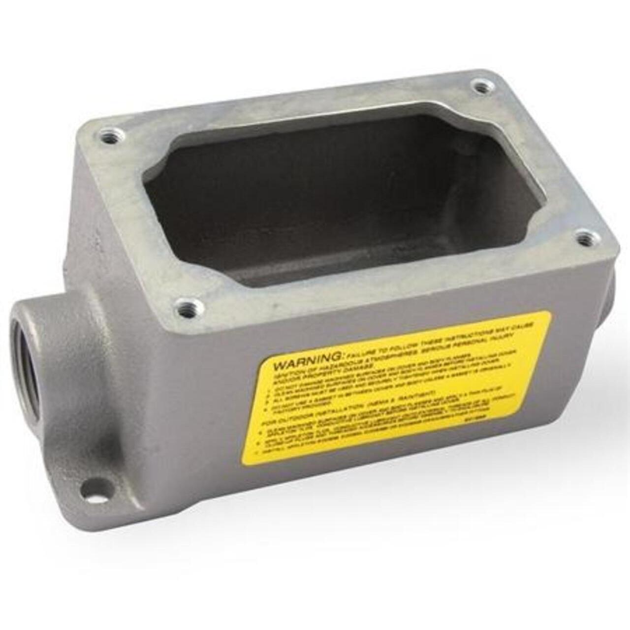 EFDC150NLQ - Appleton - 1/2" 1-Gang Feed-Thru EFD Type Malleable Iron Mounting Body