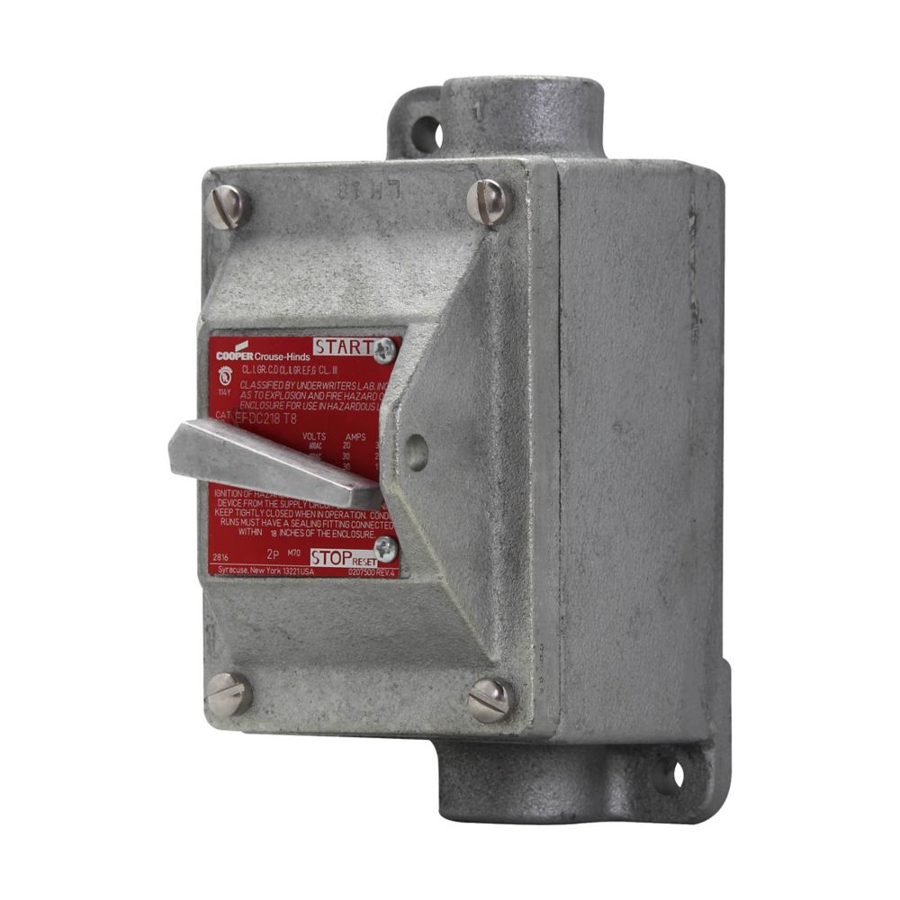 EFDC2419 - Eaton Crouse-Hinds Series - 3/4" EFD Manual Motor Starter Switch
