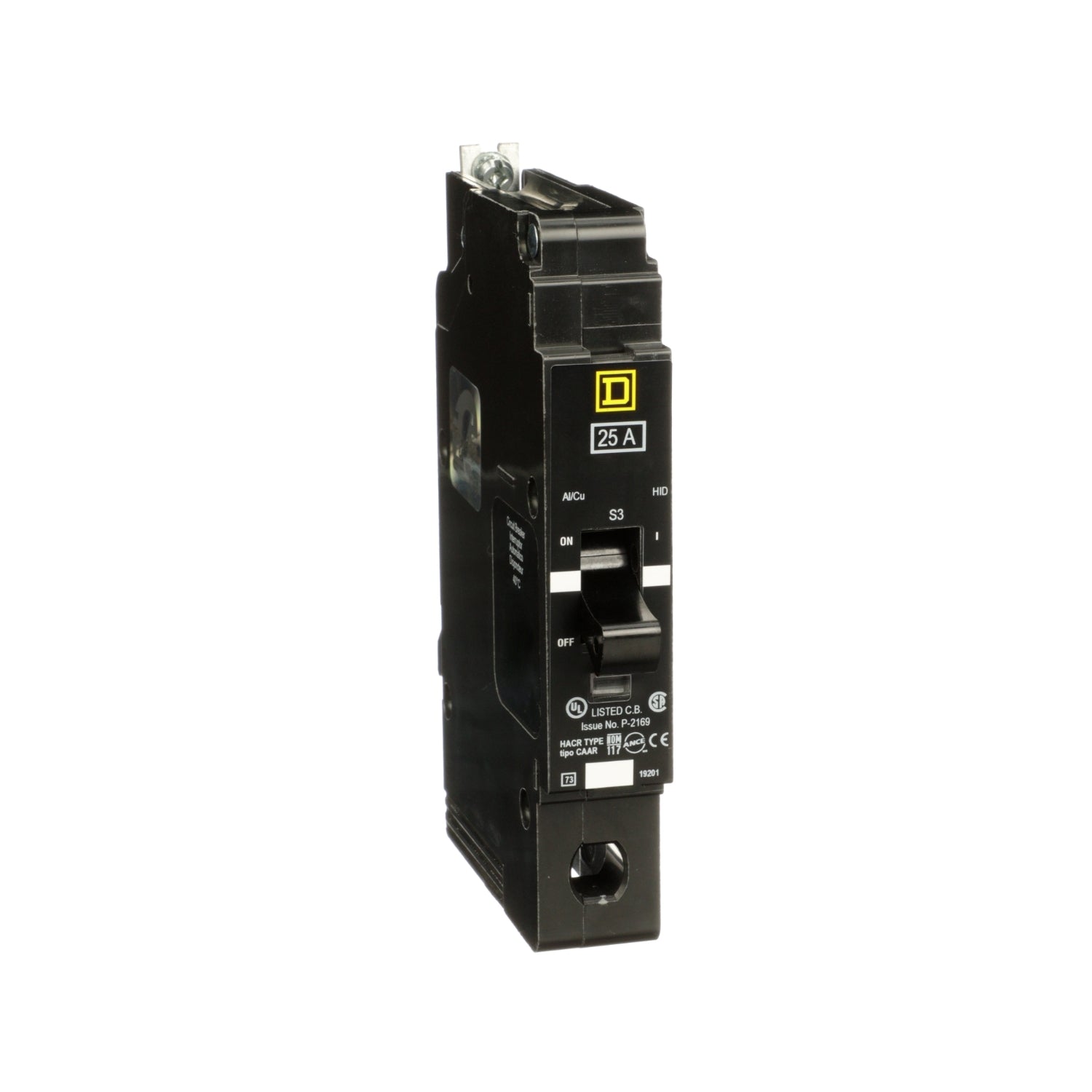 EGB14025 - Schneider Electric - Bolt-On 25 Amp 1 Pole 277 Volt Square D Molded Case Circuit Breaker