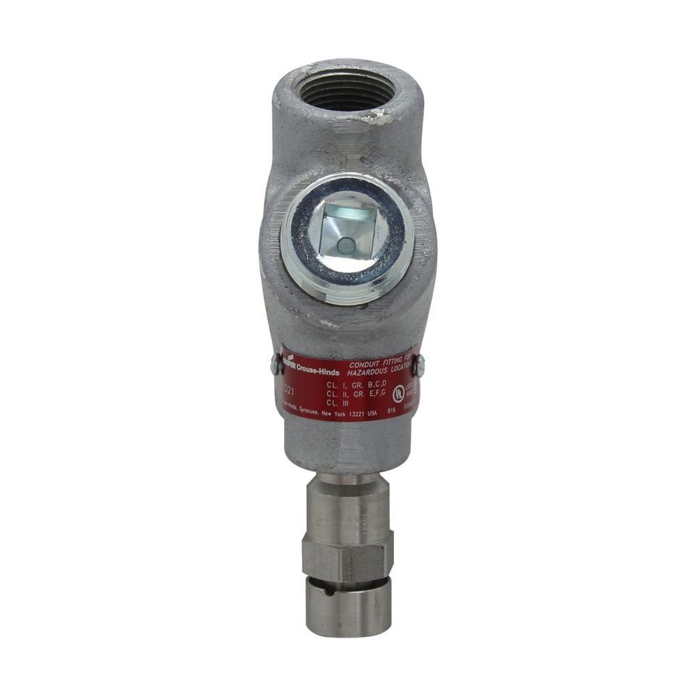 EYD51 - Eaton Crouse-Hinds Series - 1-1/2" EYD Conduit Sealing Fitting with Vertical Drain