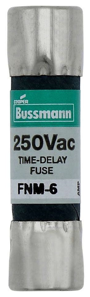 FNM-1-6/10 - Bussmann - 250V Midget Time-Delay Fibre Fuse