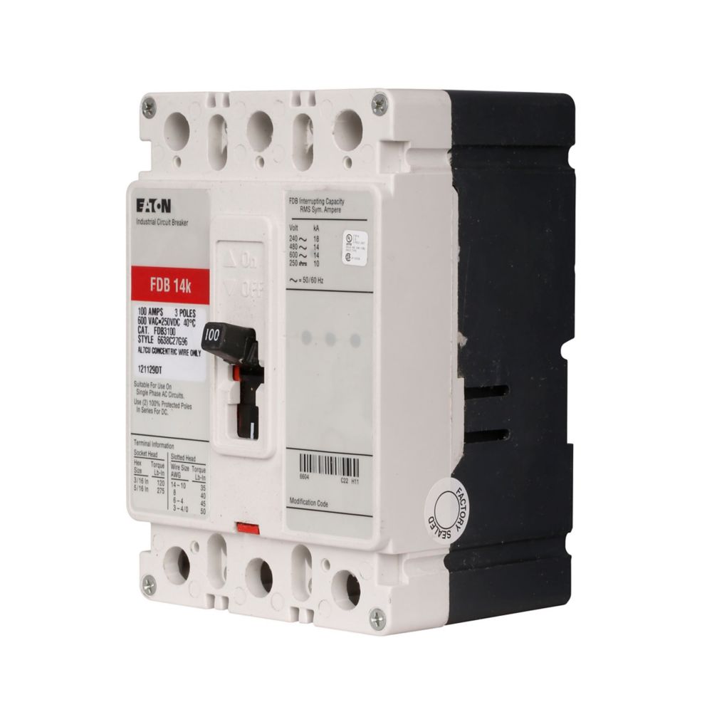 FDB3030L - Eaton Cutler Hammer - 30A Series C Complete Molded Case Circuit Breakers