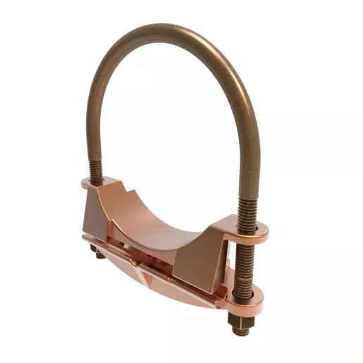 GAR1929 - Burndy - 2-1/2" to 2-7/8" Rod 2-1/2" Pipe Bright Dipped Mechanical Grounding Connector