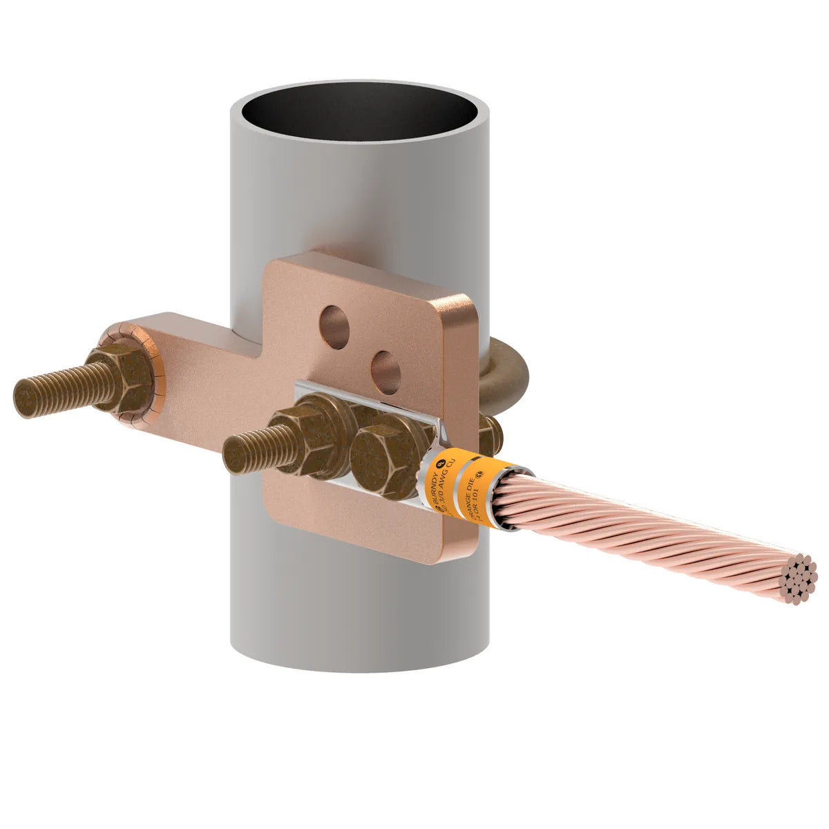 GAR3903TC - Burndy - 1-1/4" to 2" IPS Mechanical Ground Connector