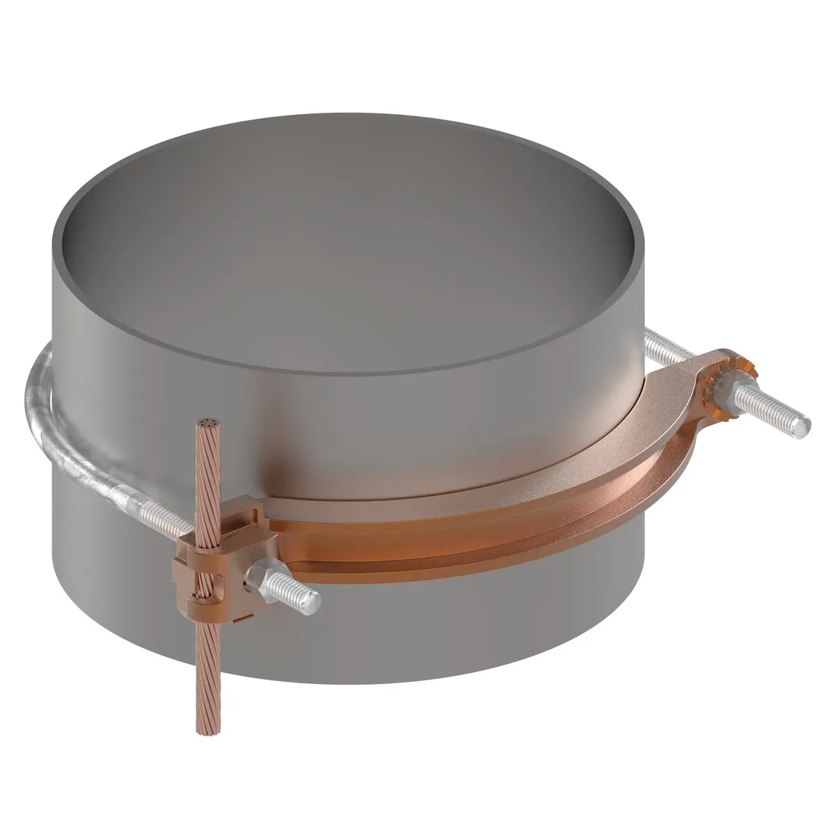 GAR3907 - Burndy - 8" Pipe 3/8" Stud Mechanical Grounding Connector