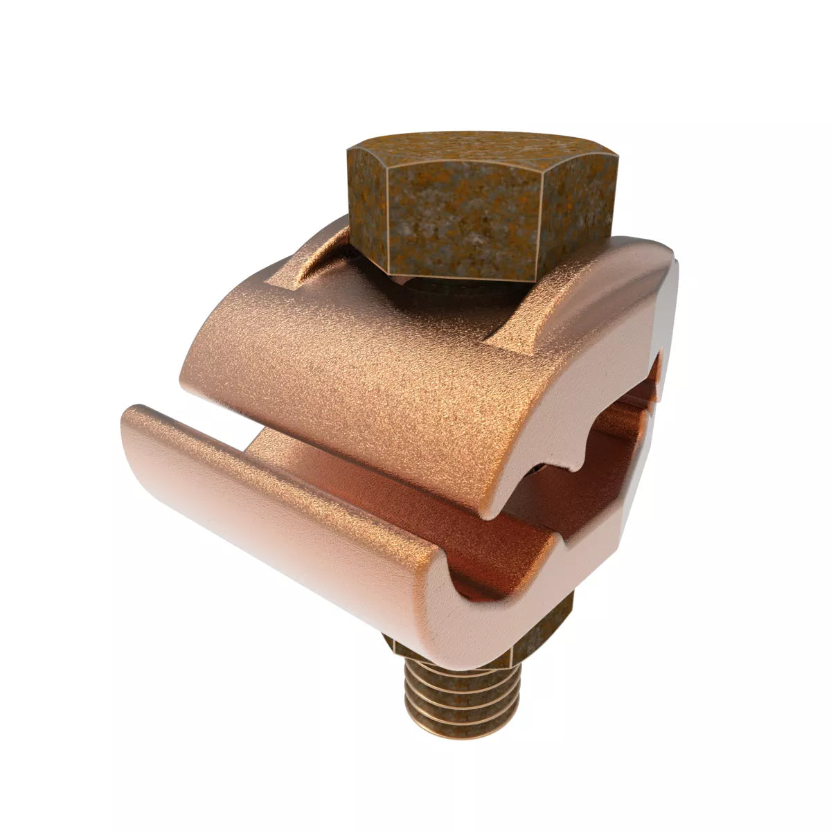 GB26 - Burndy - 3/8" Stud Silicon Bronze Hardware Mechanical Grounding Connector