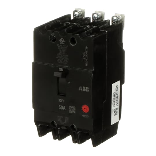 TEY350 - General Electric - 50 Amp 3 Pole 480 V Circuit Breaker