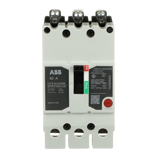 TEYD3050B - General Electric - 50 Amp 3 Pole 480 V Circuit Breaker