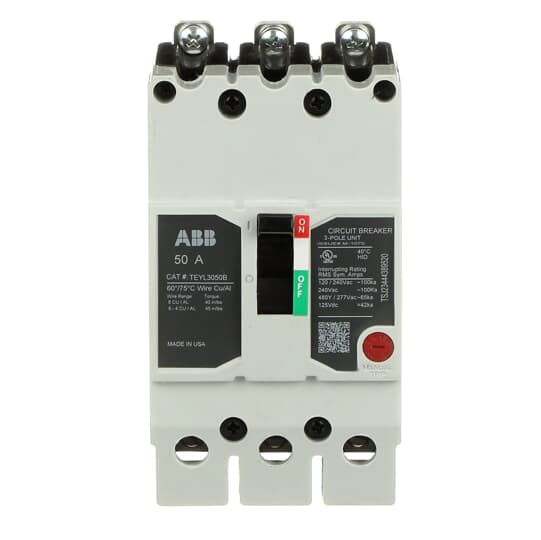 TEYL3050B - General Electric - 50 Amp 3 Pole 480 V Circuit Breaker